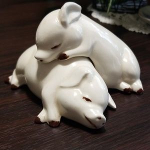 Vintage Ceramic Resting Pigs